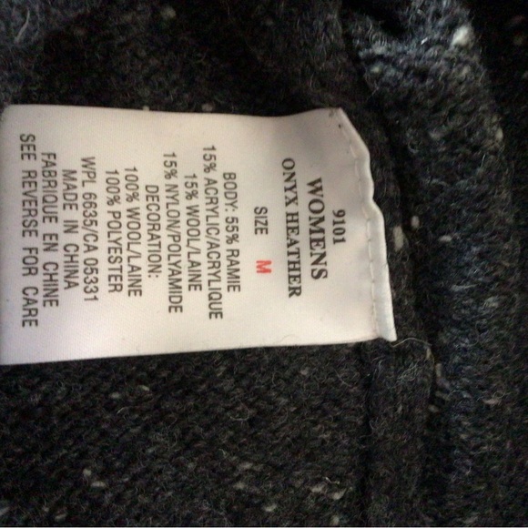 WooLRich  ladies women’s medium onyx heather pullover quarter pullover sweater - Picture 4 of 10